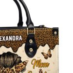 God Gifted Me Two Titles - Personalized Leather Handbag
