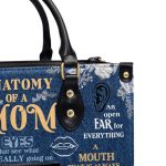 Anatomy Of A Mom - Personalized Leather Handbag Mb63B
