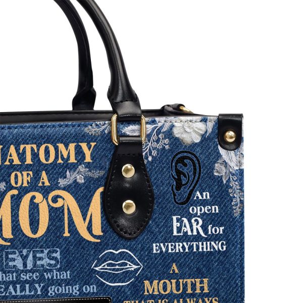 Anatomy Of A Mom - Personalized Leather Handbag Mb63B