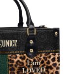 I Am Bold, Loved, Strong, Resilient - Personalized Leather Handbag Sbhn03