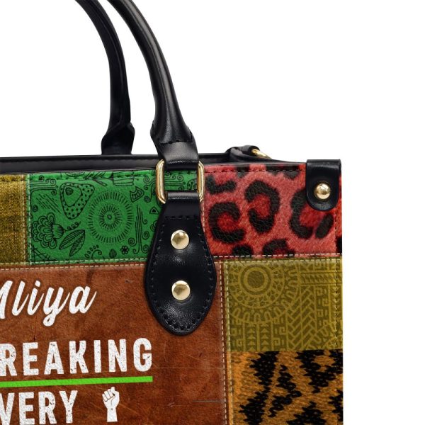 Juneteenth - Personalized Leather Hand Bag Sblhbha24