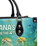 Nana'S Sweethearts - Turtles Personalized Leather Handbag Stb109
