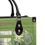 And She Lived Happily Ever After - Personalized Leather Handbag Sblhbt78