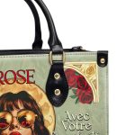 Eclaire Le Monde Avec Ta Singularite - Personalized Leather Hand Bag Sblhbt66