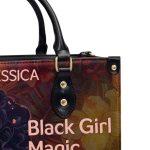 Black Girl Magic - Personalized Leather Handbag Sbn03