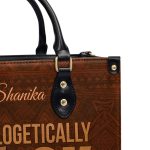 Unapologetically Black - Personalized Leather Handbag Stb167