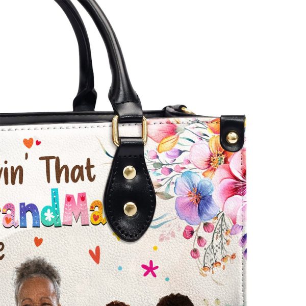 Livin That Mom Life - Personalized Leather Handbag Sblhbltn2345D