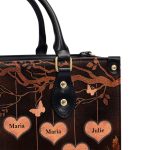 Grandkids Make Life More Grand - Personalized Leather Handbag Mb74