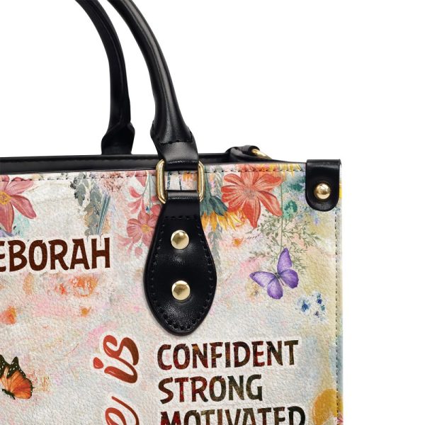 She Is Beautiful - Personalized Leather Handbag