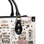 I Can Do All Things Through Christ Who Strengthens Me - Personalized Leather Handbag Sblhblm1207L