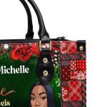 She Who Kneels Before God Can Stand Before Anyone - Personalized Leather Handbag