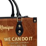 We Can Do It - Personalized Leather Handbag Stb163