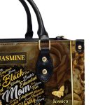 Mom Butterfly - Personalized Leather Handbag Sblhbltn1333M