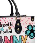 Blessed To Be Called Grandma/Nana... - Personalized Leather Handbag Ms101