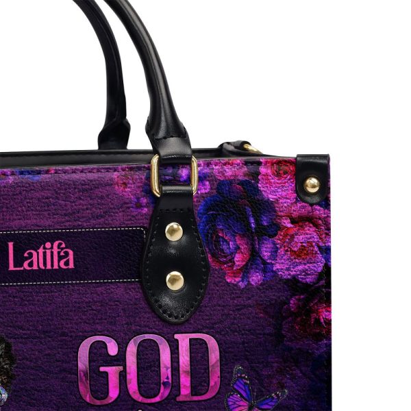 God Is Rewriting My Story - Personalized Leather Handbag Sblhblm1284L