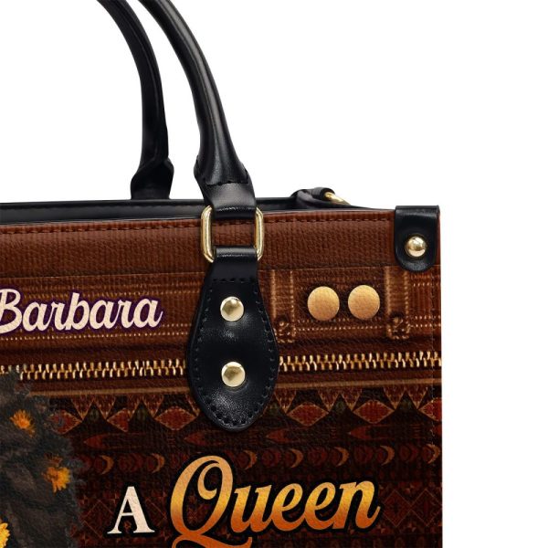 Black Queen - Personalized Leather Handbag