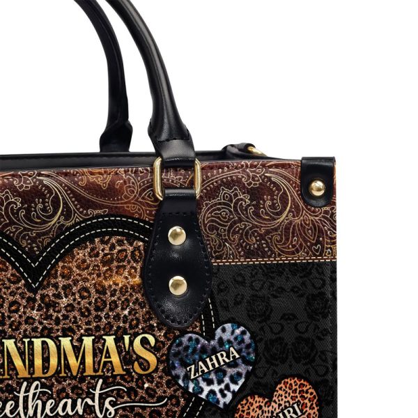 Grandma Sweetheart - Personalized Leather Handbag Sblhblm1439M