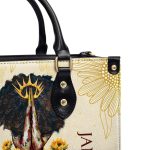 Because He Lives, I Can Face Tomorrow - Personalized Leather Handbag Mb55