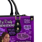 My Daily Affirmations - Personalized Leather Handbag