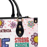 She Is Mom - Personalized Leather Handbag