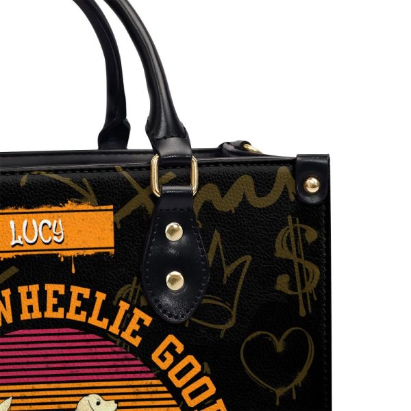 This Is How I Roll - Personalized Leather Hand Bag Sblhbha30