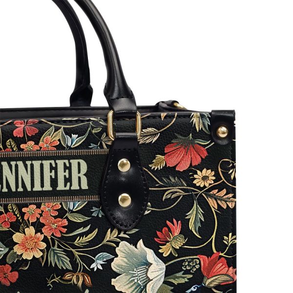 Cultive Votre Singularite - Personalized Leather Hand Bag Sblhbt64