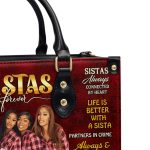 Sistas Forever - Personalized Leather Handbag