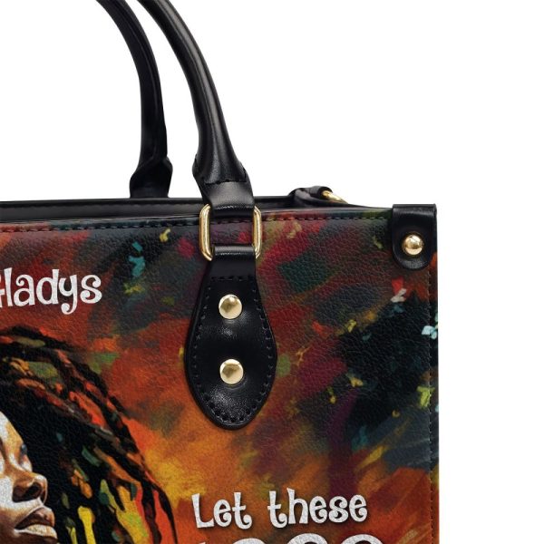 Let These Locs Do The Talking - Personalized Leather Handbag Stb07