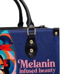 Melanin Infused Beauty - Personalized Leather Hand Bag Stb80