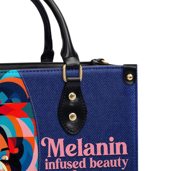 Melanin Infused Beauty - Personalized Leather Hand Bag Stb80
