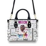 Strong Bold Harmonious - Personalized Leather Handbag Sblhbha12