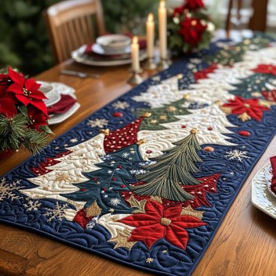 Warm Cabin Quilted Table Runner