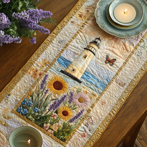 Watchful Light Quilted Table Runner