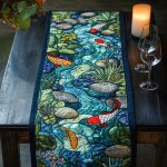 Water Harmony Quilted Table Runner