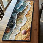 Wave Whisper Quilted Table Runner