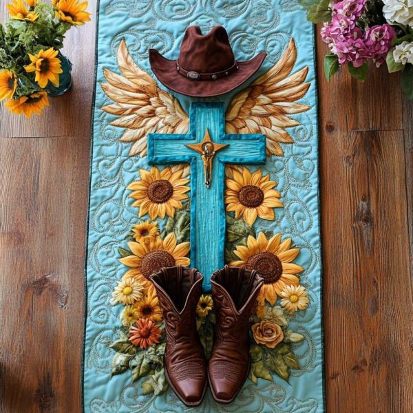 Western Blessing Quilted Table Runner