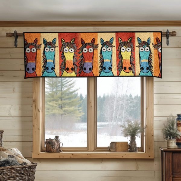 Whimsical Trail Quilted Valance