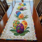 Whimsical Hatch Quilted Table Runner