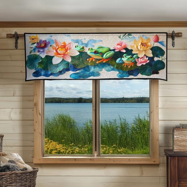 Whimsical Waters Quilted Valance