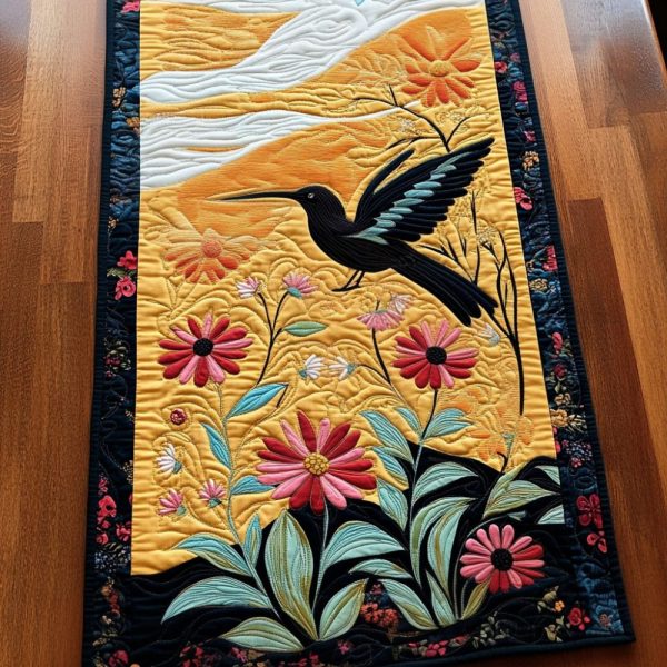 Whimsical Whirl Quilted Table Runner