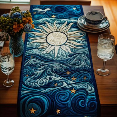 Whispering Waters Quilted Table Runner