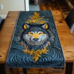 Wild Spirit Wolf Quilted Table Runner