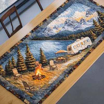 Wilderness Haven Quilted Table Runner