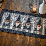 Winter Gnomes Quilted Table Runner