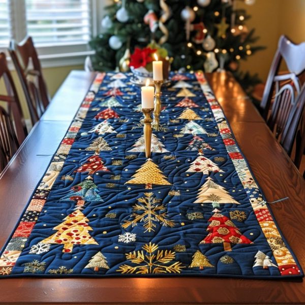 Winter Wonderland Whimsy Quilted Table Runner