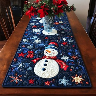 Winter Buddy Quilted Table Runner