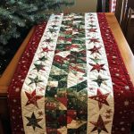 Winter Christmas Greetings Quilted Table Runner