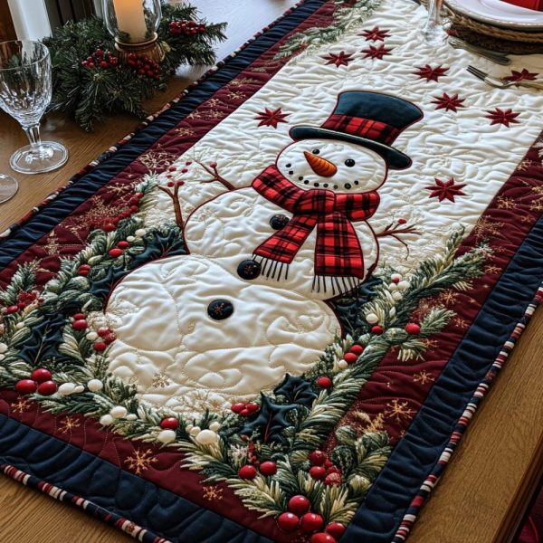 Winter Festive Quilted Table Runner