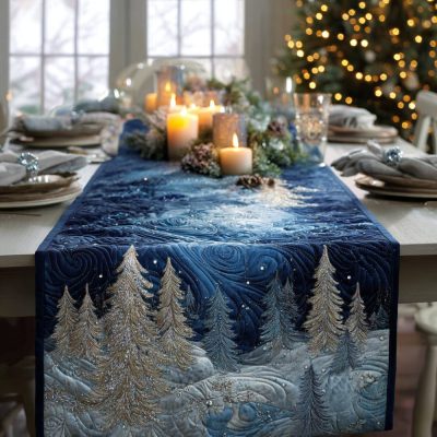 Winter Forest Quilted Table Runner