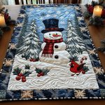 Winter Glow Quilted Table Runner